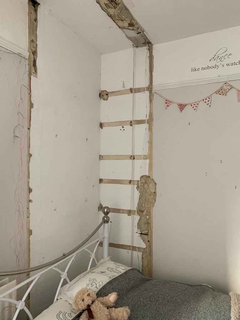 Before Plastering at Saltwood