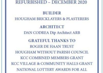 Hougham Village Hall - Refurbished Dec 20