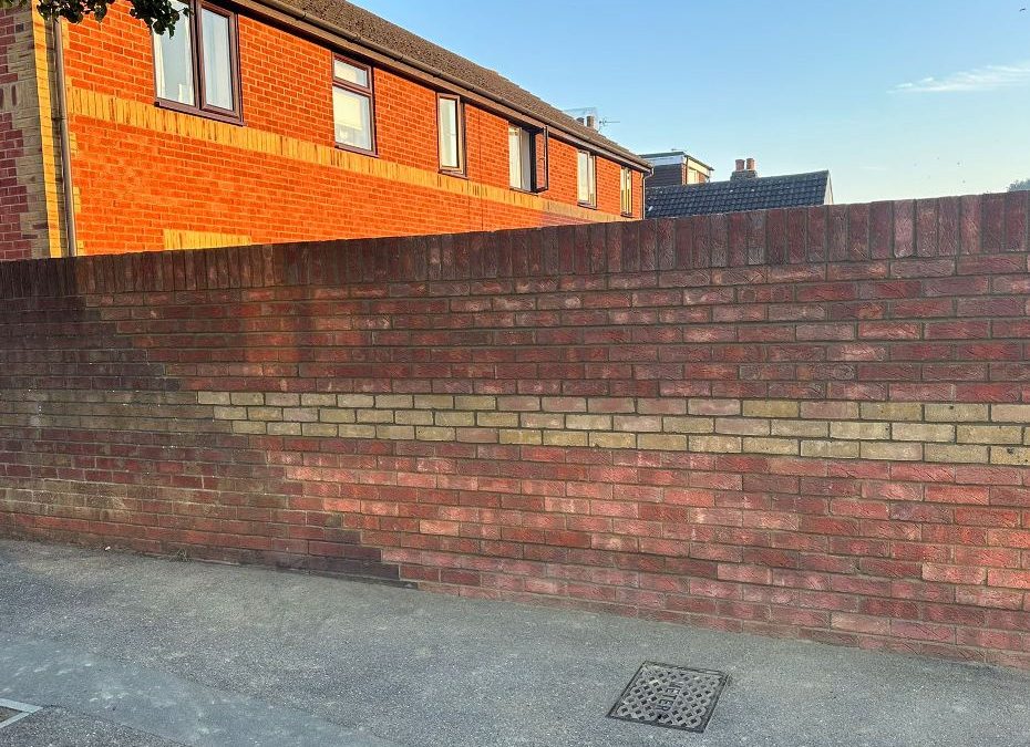 Brick Wall Repair in Dover - After