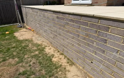 Then build a retaining wall and the patio in Seabrook